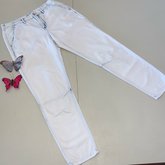 Free People Light Blue Tapered Jeans - Picture 1 of 6